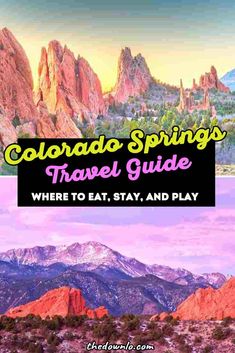 The Ultimate Travel Guide to Colorado Springs Colorado Springs In March, Colorado Life, Manitou Springs Colorado, Seven Falls, Travel Colombia