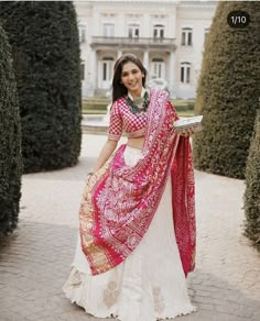 Masoom Minawala, White Lehenga, Indian Outfits Lehenga, Half Saree Designs, Choli Designs, Red Lehenga