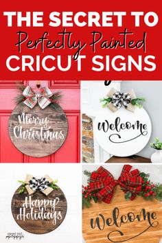 the secret to perfectly painted cricut signs