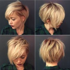 Bob Hairstyles Medium, Kort Bob, Pixie Bob Haircut, Long Pixie, Popular Haircuts, Round Face Haircuts, Short Blonde, Girl Short Hair, Short Blonde Hair