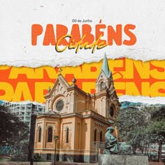 an image of a church with the words parabens coffee in front of it