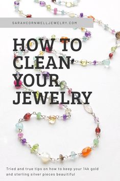 a book cover with the title how to clean your jewelry