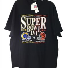 a black t - shirt with the words super bowl liv on it