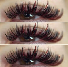 Christmas Lash Extensions, Colored Lash Extensions Styles, Halloween Lashes, Makeup Utensils, Lash Ideas, Lash Maps, Colored Lashes