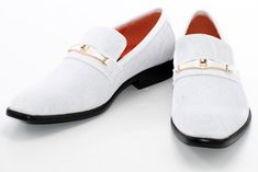 Fine baroque embroidered velvet covers the upper of this handsome loafer with a prominent designer bit and black outsole that can be paired with a suit or more casual attire. Elegant White Leather Shoes For Semi-formal Occasions, Spring Gala Slip-on Dress Shoes, Elegant White Leather Shoes For Formal Occasions, Elegant White Semi-formal Loafers, Elegant White Slip-on Leather Shoes, Elegant Spring Wedding Dress Shoes, Luxury Dress Shoes For Business In Spring, Luxury Business Dress Shoes For Spring, Formal Slip-on Dress Shoes For Spring