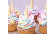 an instagram page with cupcakes decorated like unicorns