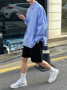 Korean Outfits Men Summer, Mens Nashville Outfits, Nice Mens Outfits, Korean Street Style Men, Mens Outfits Classy, Korean Fashion Men Summer, Korean Men Outfit, Korean Summer Outfits Men, Korean Outfits Men