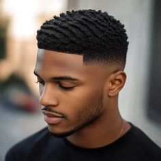 Low Fade Hair, Tapered Haircut Black, Short Mens Haircut, Low Drop Fade, Black Hair Fade, Fade Haircut With Beard, Mens Haircuts Wavy Hair, Surfer Hairstyles