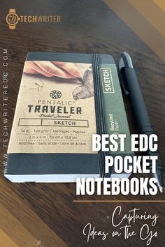 the best edc pocket notebooks for writing on the go, with text overlay