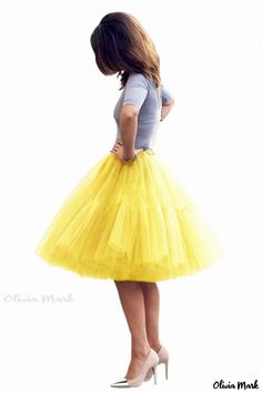 Olivia Mark - Elegant Silk Wrap Dress Yellow Tulle Skirt, Dresses Knee Length, Womens Tulle Skirt, Tutu Ballet, Tulle Midi Skirt, Mid Skirt, Layered Tulle Skirt, Tulle Tutu Skirt, Princess Skirt