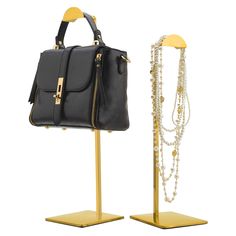 PRICES MAY VARY. 【Multifunctional Metal Display Stand】Cliselda gold stand set contains two packs. They are suitable for excellent display of purses,handbag, jewelry,necklaces, wigs, scarf and other various fashion accessories. 【Wide Application】These standing handbag racks with a smooth gold finish looks simple in design but super stylish. It can be used for personal bag and jewellery displays or for commercial displays in boutiques, clothing shops, bag shop displays, jewellery shops etc. Bring Purses Handbag, Purse Display, Handbag Display, Jewellery Displays, Jewellery Shops, Shop Displays, Jewelry Rack, Purse Holder, Metal Display