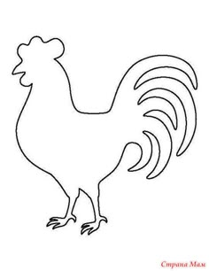 a black and white drawing of a rooster