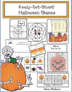 a halloween themed activity book for kids to practice their math skills and play with pumpkins