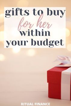 inexpensive gift ideas for her Finance Budget