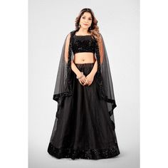 - Lehenga Choli For Women - Black Colour - Silver Colour - Square Neck - Net Material - Embroidery Work - Embellished Fabric - With Dupatta - For Occasions NOTE:- Product Color May Slightly Vary Due to Photographic Lighting Sources or Your Monitor Settings. NOTE:-Please Share Positive Feedback after the product is delivered. Important:- We are a company that makes clothes for women. In our store, we only offer Premium Quality Products. Don't thus compare our price to that of any other seller or website. Many thanks Do you want to see more products like this? View our store here! Black Organza Choli For Festive Occasions, Black Organza Lehenga For Evening, Black Organza Evening Set, Black Organza Choli With Dupatta, Embroidered Lehenga For Evening Eid Festival, Embroidered Lehenga For Eid Evening, Black Embroidered Sharara For Evening, Evening Embroidered Choli For Eid, Embroidered Black Sharara For Evening