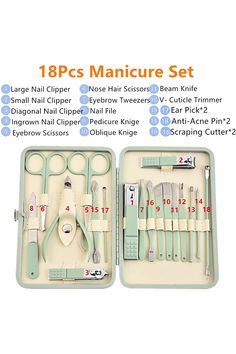 Nail Care Essentials, Nails Essentials, Professional Pedicure, At Home Nail Kit, Nail Care Kit, Manicure Tools How To Use, Pedicure Supplies List, Nail Care Tools, Pedicure Tools How To Use