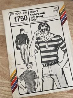 an instruction manual for men's polo shirt and shorts from the 1970 sears catalog