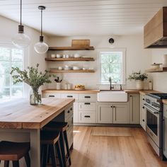 the kitchen is clean and ready for us to use