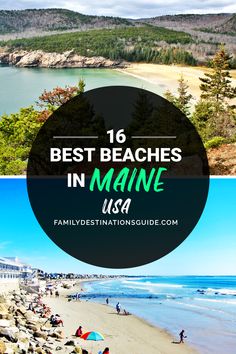 the best beaches in maine usa with text overlay