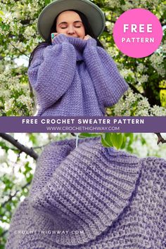 the free crochet sweater pattern for women