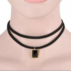 Cute Choker Necklace Make An Offer Or Bundle For Huge Discounts Chic Adjustable Black Choker, Chic Black Metal Choker, Trendy Black Choker For Gift, Trendy Black Formal Jewelry, Black Metal Choker Fashion Accessory, Elegant Black Clavicle Chain Choker, Trendy Black Necklace Fashion Accessory, Trendy Black Necklace As Fashion Accessory, Black Choker Jewelry For Fashion