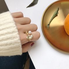 Big Imitation Pearls Gold Color Metal Hollow Exaggeration Design Finger Advanced sense Rings for Women Girls Party GiftModel Number:4000314491122 Hollow Ring, Girls Party, Rings For Women, Party Gifts, Women Girl, Gold Color, Sense, Stud Earrings, For Women