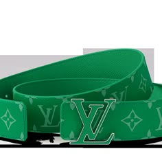 LOUIS VUITTON® - Lv Initiales 40mm Reversible Belt - Green Custom Jordan Shoes, Custom Jordans, Drip Outfit Men, Fashion Terms, Black Men Fashion Swag, Birthday Fits, Green Fits, Louis Vuitton Belt, Designer Belts