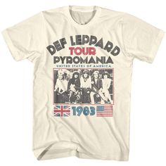 PRICES MAY VARY. 𝗗𝗲𝗳 𝗟𝗲𝗽𝗽𝗮𝗿𝗱 𝗔𝗽𝗽𝗮𝗿𝗲𝗹: Celebrate the legendary 80s English rock band Def Leppard with this premium graphic t-shirt featuring the iconic design from their 1983 USA Pyromania concert tour—an absolute must-have for fans and collectors alike, blending nostalgia with a fun and bold fashion statement. 𝗣𝗿𝗲𝗺𝗶𝘂𝗺 𝗖𝗼𝘁𝘁𝗼𝗻 𝗖𝗼𝗺𝗳𝗼𝗿𝘁: This Def Leppard classic rock band t shirt is crafted from 100% premium cotton, offering a soft, comfortable fit that's perfect Def Leppard Pyromania, Neo Grunge, Tokyo Street Fashion, Band T Shirts, Rock T Shirts, Def Leppard, Concert Tees, Tee Shirt Homme, Foo Fighters