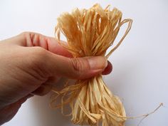 a hand is holding a dried flower head