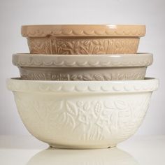 four bowls stacked on top of each other