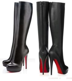 Christian Louboutin Outfits With Louboutin Heels, Louboutin Boots, Christian Louboutin Boots, Dr Shoes, Cat Woman, Girly Shoes, Aesthetic Shoes