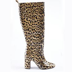 Indulge in the fusion of casual comfort and glamorous allure with this leopard print leather knee high boot, complete with a wrapped block heel., Details & Fit Fit is True to size Color: Leopard Detail: Round toe, SIde Slip on. Heel measures approximately 3.5 inches Shaft 5 inches Calf circumference Top "17- Mid "15.5 4mm Padded Insole leather upper and leather lining, Manmade sole Available in half sizes, available in sizes 5.5-11 imported Flat Wedges, Flat Heel Boots, Knee High Leather Boots, Kids Boots, Platform Boots, Printed Leather, Platform Heels, Knee High Boots, Knee High