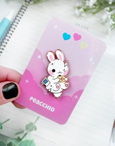 Photography Bunny Hard Enamel Pin | Etsy Doodle Stickers, Handmade Photography, Merch Ideas, Pin Pals, Backpack Pins, Cool Buttons, Hard Enamel Pin, Metal Pins, Cute Pins