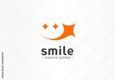 the logo for smile creative symbol