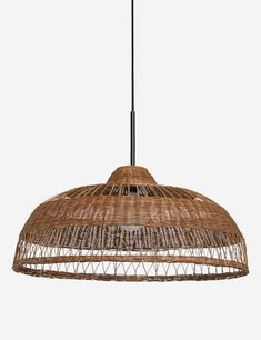 Ochoa Wicker Pendant Light Spanish Pendant Light, Wicker Lights, Rattan Lights, Rattan Lamps, Rattan Lighting, Rattan Pendant Lights, Disc Interiors, Rattan Light, Rattan Light Fixture