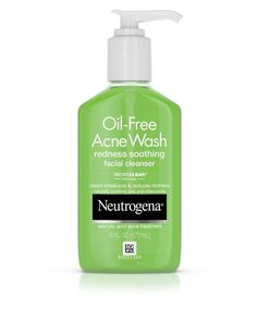 This foaming acne cleanser helps get rid of acne and reduces redness with soothing, naturally-derived aloe and chamomile. Neutrogena 😍 best face wash for ladies, exfoliating scrub for face, cream for scars in face 🍀 #skincare #nourishing #darkcircles Oil Free Acne Wash, Acne Medicine, Natural Facial Cleanser, Cleanser For Sensitive Skin, Cleanser For Oily Skin, Best Face Wash, Acne Face Wash, Salicylic Acid Acne, Acne Cleansers