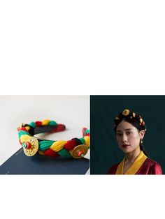 Tibetan-style jewelry pressed braids Headwear ethnic hair hoop hairline Tibetan Aesthetic, Tibetan Clothing, 2022 Summer Dresses, Nepalese Jewelry, Ethnic Hair, Genshin Oc, Tibetan Jewelry, Fake Hair, Aesthetic Spring