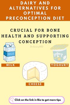 These nutrients are essential for bone health, hormonal balance, and overall reproductive health. Including dairy or alternatives in your preconception diet helps prepare your body for a healthy pregnancy by ensuring strong bones and proper nutrient absorption.#Dairy #DairyAlternatives #PreconceptionNutrition #FertilityFoods #HealthyPregnancy #PrenatalHealth #NutritionForMoms #BabyHealth #CalciumRich #pregnancypreparation Pregnancy Preparation, Nutrient Absorption, Yogurt Milk, Dairy Alternatives