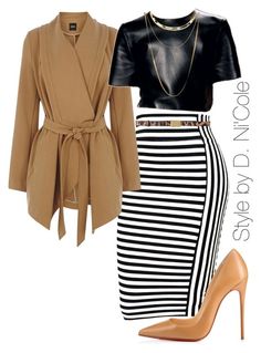 "Untitled #2012" by stylebydnicole ❤ liked on Polyvore Chic Church Outfits, French Outfits, Outfits Polyvore, Stripe Outfits, Church Outfits, Outfits For Women, Looks Chic