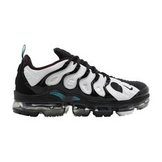 Find NIKE Ken Griffey Jr. X Air Vapormax Plus 'spider-man Catch on Editorialist. The Ken Griffey Jr. x Nike Air VaporMax Plus ‘Spider-Man Catch’ features an insole graphic that displays a ’24’ ensnared in a teal-colored spider web. The former refers to Ken Griffey Jr.’s jersey number, while the latter is symbolic of Junior’s iconic web gem from 1991. Up top, the Air Max Plus-inspired design combines a white mesh base with black TPU overlays, exposed red stitching and a pull tab in Fresh Water — a color combination that nods to the Kid’s OG signature shoe. Lightweight cushioning comes courtesy of Nike’s full-length VaporMax unit. Nike Air Max Low-top For Outdoor, Custom Lace-up Sneakers With Air Cushioning For Streetwear, Low-top Synthetic Sneakers With Shock Absorption, Synthetic Low-top Sneakers With Shock Absorption, Nike Air Max With Boost Midsole For Outdoor, Nike Running Shoes For Streetwear, Urban Sneakers With Air Max Cushioning For Outdoor, Dynamic Sneakers With Shock Absorption And Round Toe, Custom Lace-up Running Sneakers With Air Cushioning