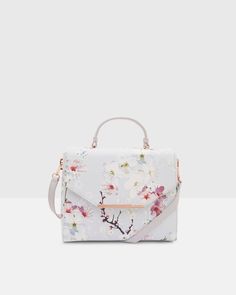 Oriental Blossom tote bag - Light Gray | Bags | Ted Baker