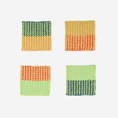 Verloop Squiggle Coasters - Lime Cute Coffee Table, Knit Coaster, Planet Love, Cute Coffee, Ux Web Design, Dog Sweaters, Web Development Design, Design Development, Paper Goods