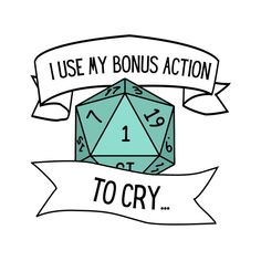 Nothing worse than to nat 1 during a campagin... show people how you really feel by getting this design put on an item of your choosing for your next campaign! Click the link below to shop now! :) Dnd Quotes Funny, Dnd Design Art, Fun Dnd Items, Dungeon Master Tattoo, D&d Stickers, Dnd Art Ideas, Dnd Sayings, Dnd Quotes, Dnd Tattoo