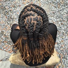 Loc Styles Long Hair, Men Dread Styles, Loc Nation, Dread Braids, Gents Hair Style