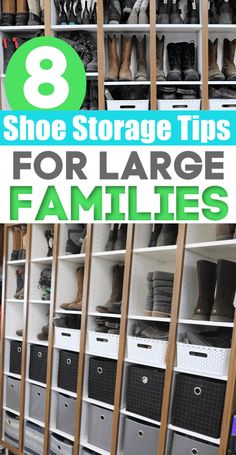 shoe storage tips for large families