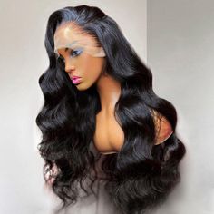 13X6 Lace Front Wig Preplucked With Baby Hair Body Wave Human Hair Wig – Megalook Hair Wig Styles For Black Women, Remy Human Hair Weave, Brazilian Hair Wigs, Blessed Wednesday, Virgin Hair Wigs, 360 Lace Wig, Women's Wigs, Human Virgin Hair, Wave Wig