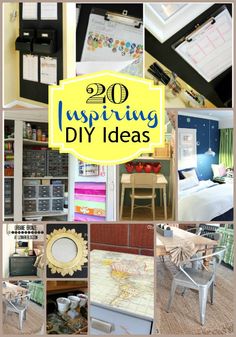 a collage of photos with the words 30 inspireing diy ideas