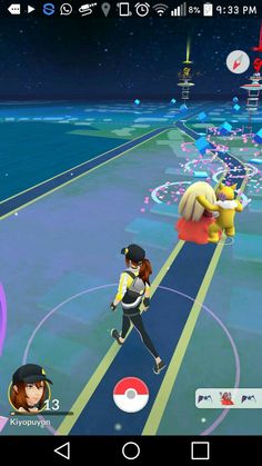 the pokemon mobile game is being played on an android device, and it's very easy to use