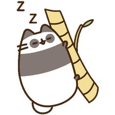 a cartoon cat sleeping on top of a banana