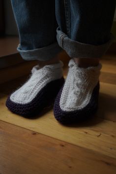 By my lovely Grandmother Irena. Usually, it takes 10 hours to knit one pair of slippers. Very comfortable, perfect for cozy evenings. These slippers do not fall off the heel! For sole strength my grandmother uses wool/acrylic yarn blended with silk yarn. Sizing is based on woman's EU size Materials: acrylic yarn for sole + wool Hand wash recommended Made in Lithuania Synthetic Slip-on Slippers With Textured Footbed, Hand-knitted Round Toe Winter Slippers, Adjustable Slip-on Slippers With Textured Footbed, Cozy Wool Slip-on Slippers, Indoor Wool Slip-on Slippers, Knitted Slippers, Silk Yarn, Handmade Knitting, Womens Slippers